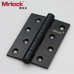 mrlock黑色不锈钢合页4寸轴承房门静音合页木门合页
